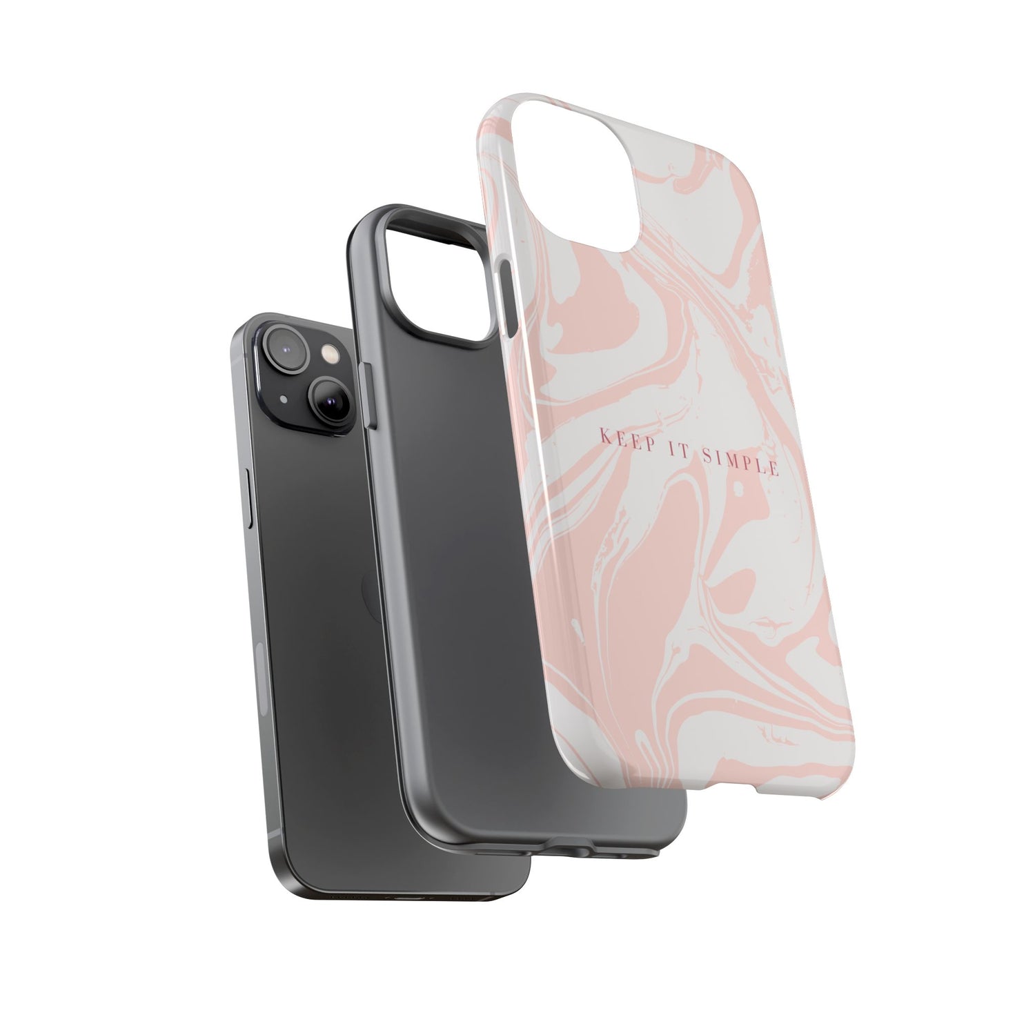 Simple Pink Marble Tough Case