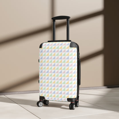 Geometric Pattern Suitcase