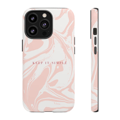 Simple Pink Marble Tough Case