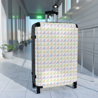 Geometric Pattern Suitcase