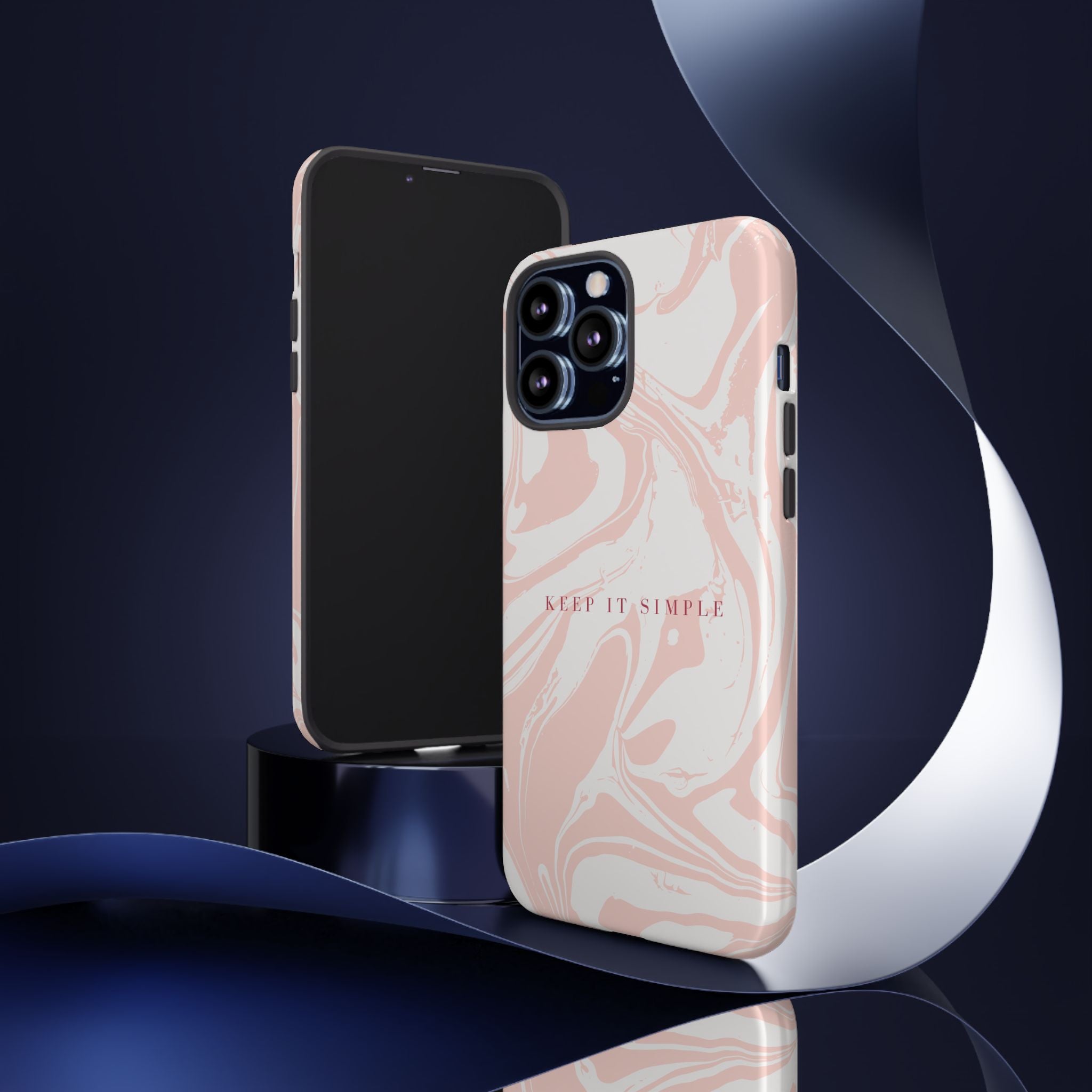 Simple Pink Marble Tough Case