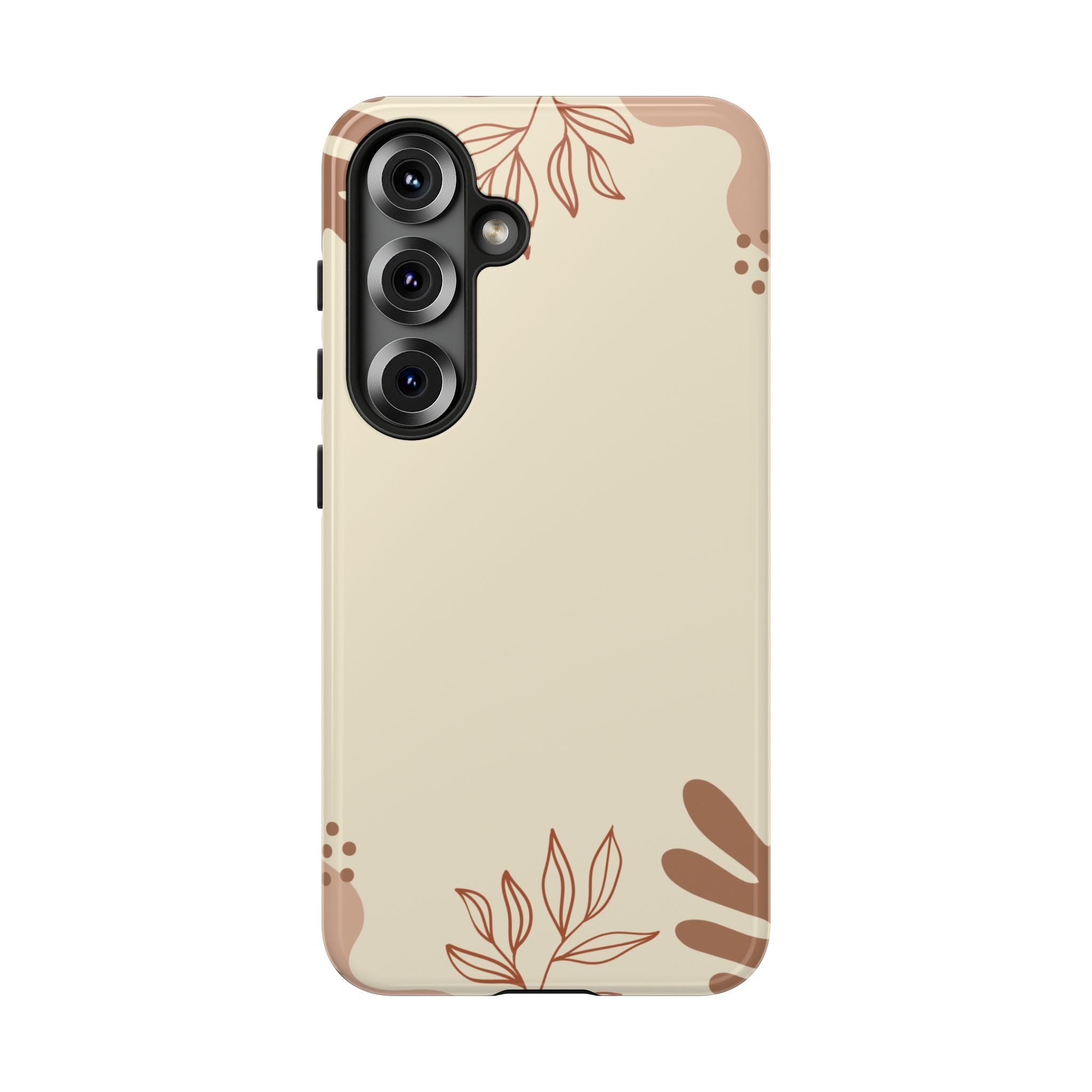 Floral Beige Tough Phone Case