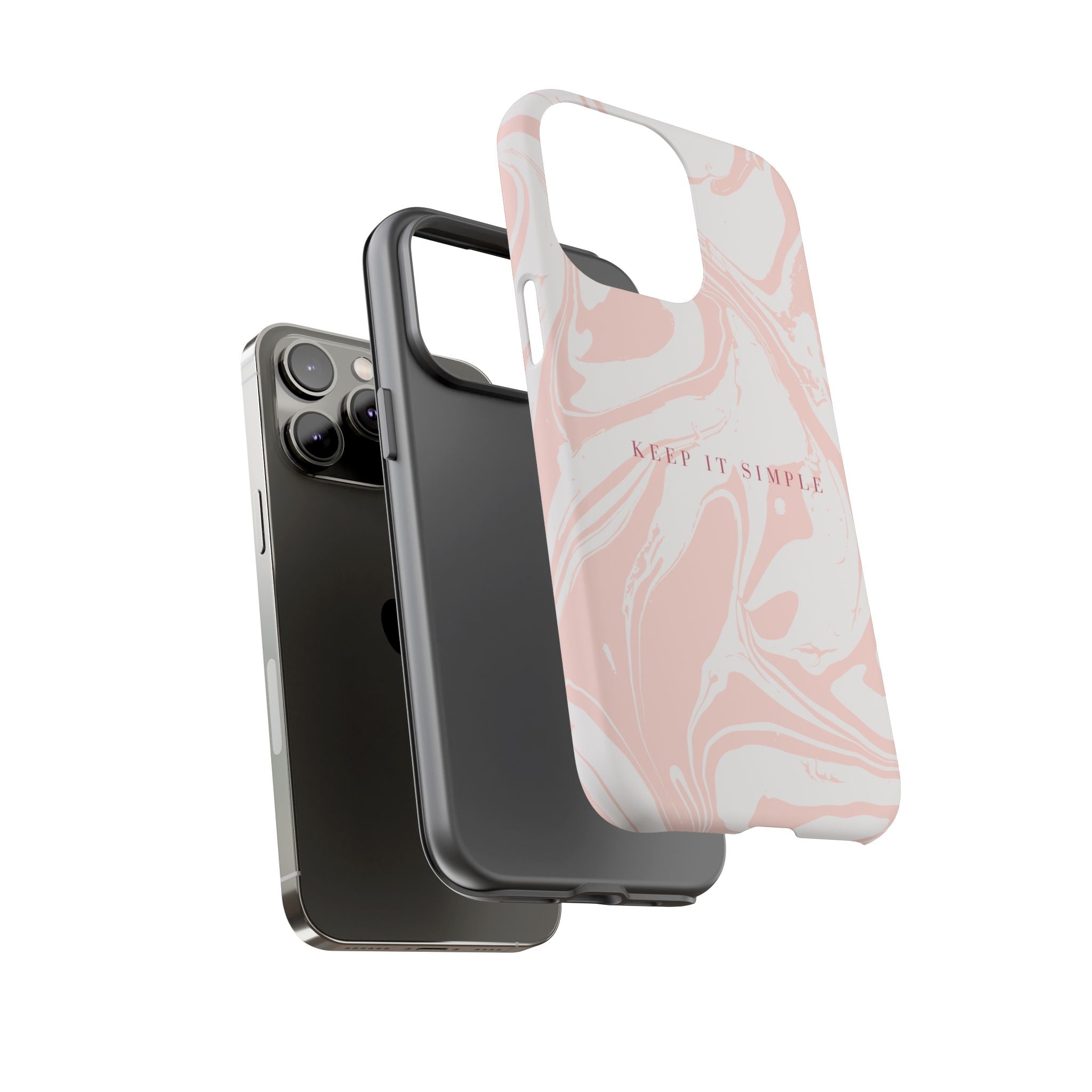 Simple Pink Marble Tough Case