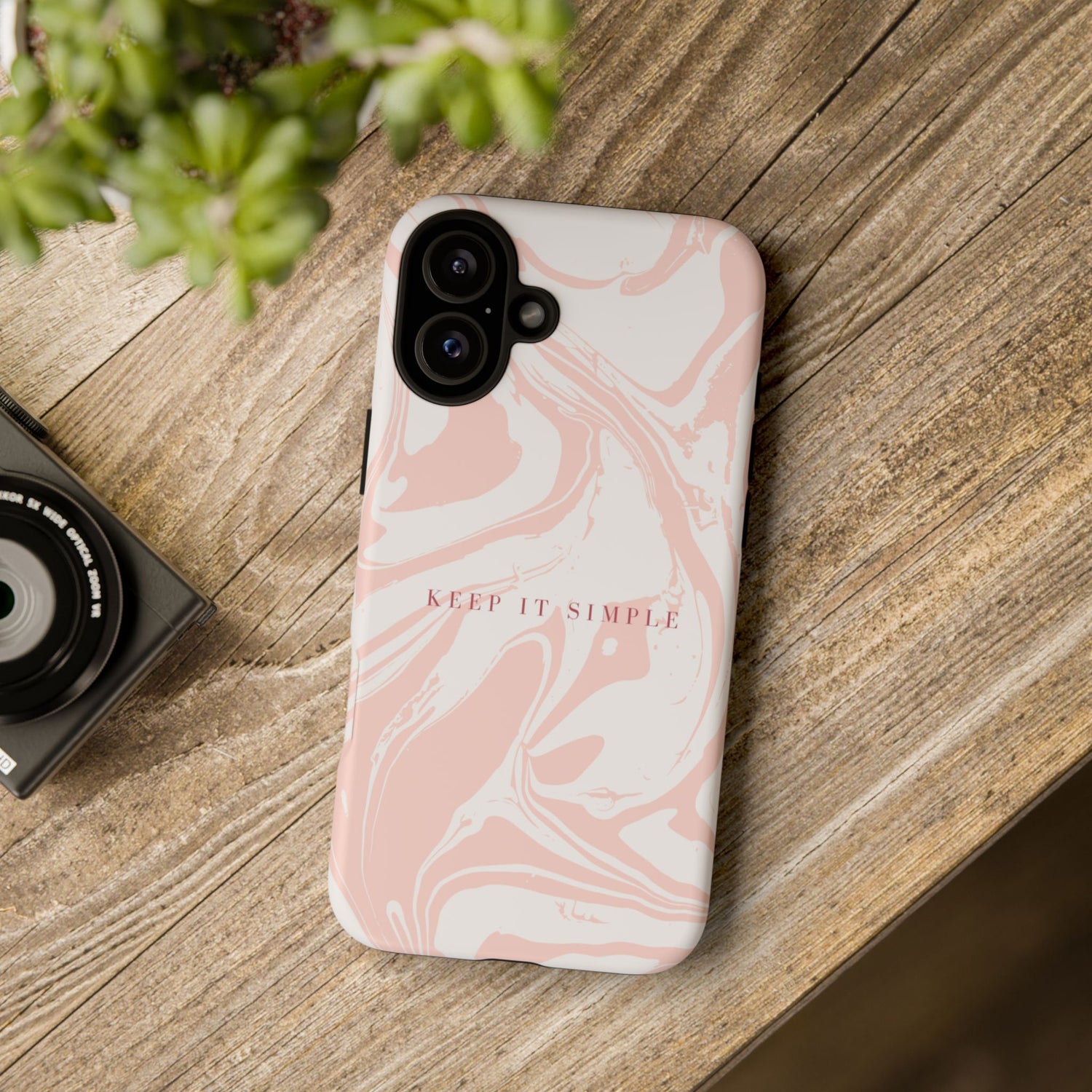Simple Pink Marble Tough Case
