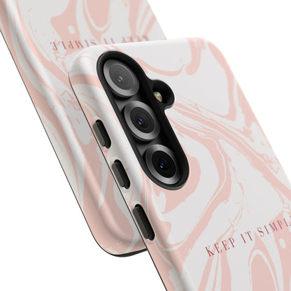 Simple Pink Marble Tough Case