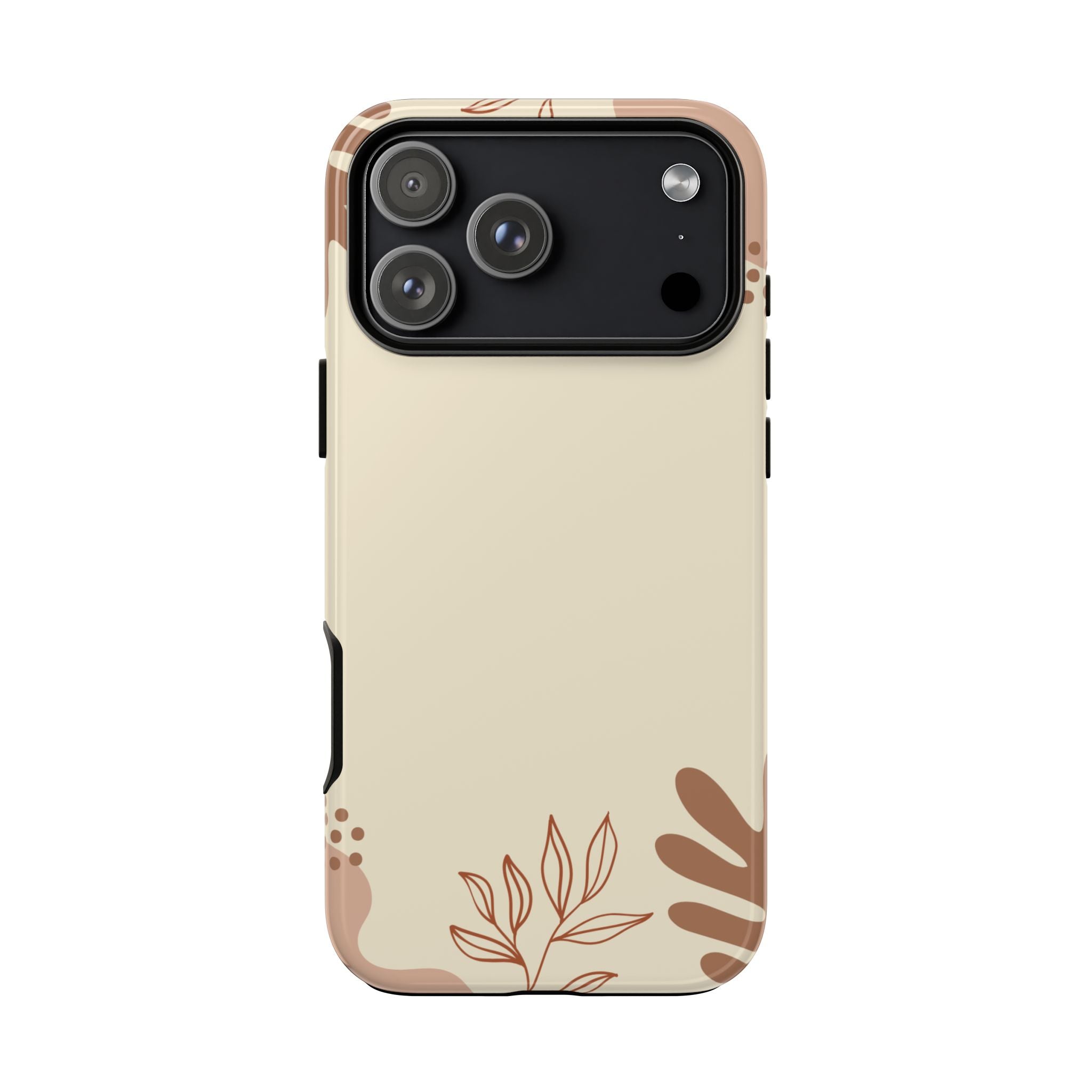 Floral Beige Tough Phone Case
