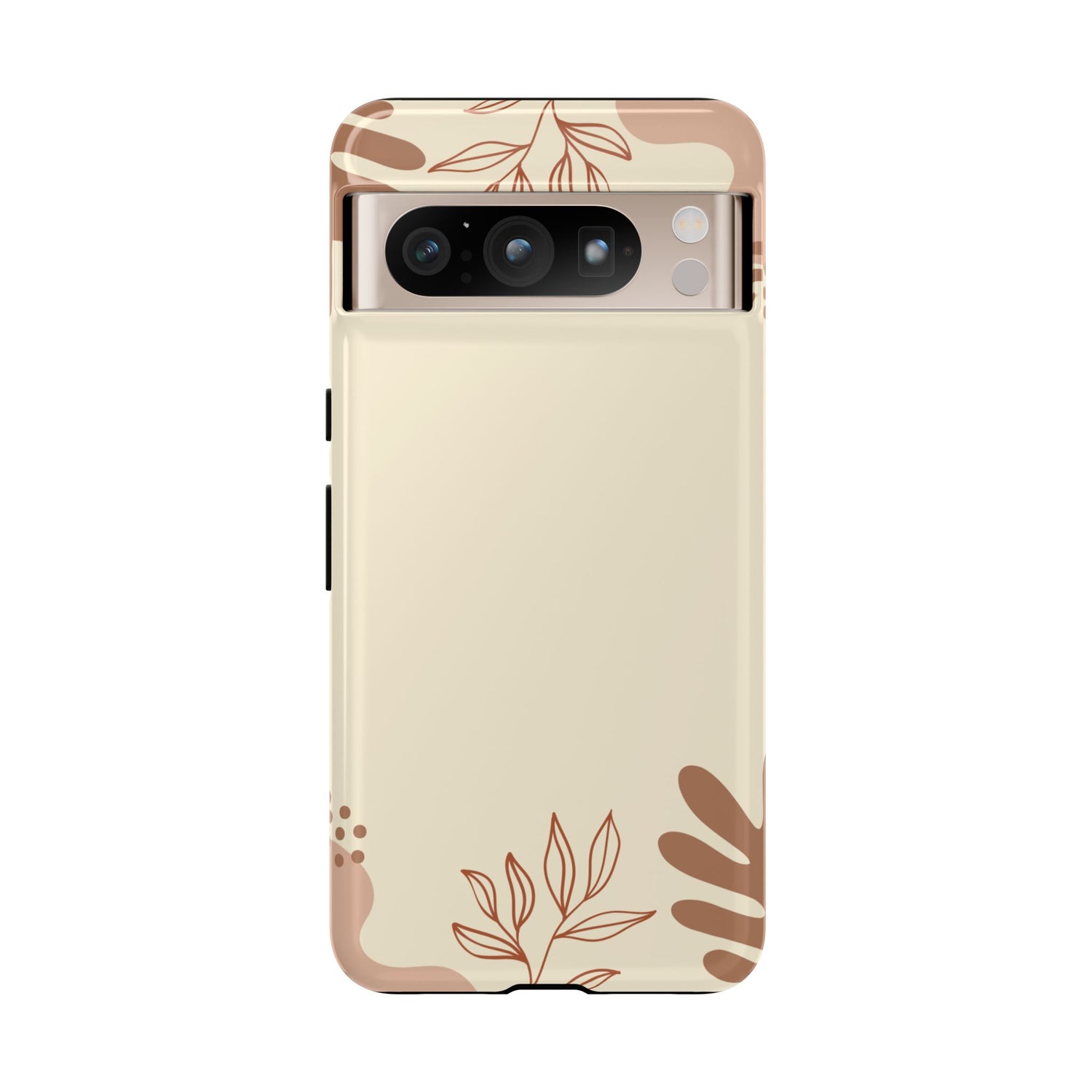 Floral Beige Tough Phone Case