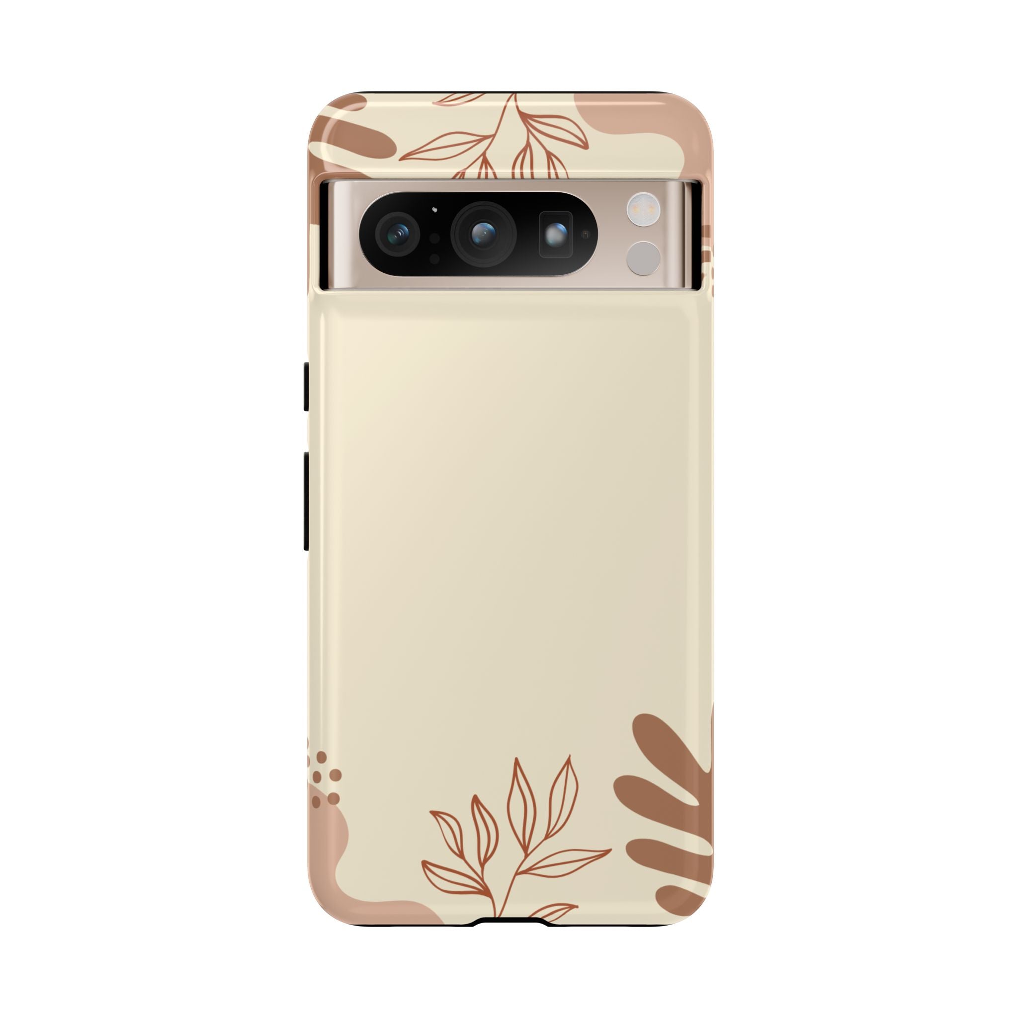 Floral Beige Tough Phone Case