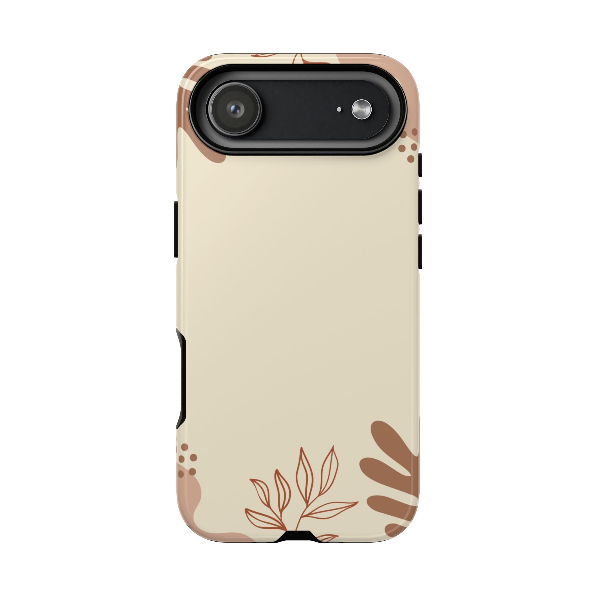 Floral Beige Tough Phone Case