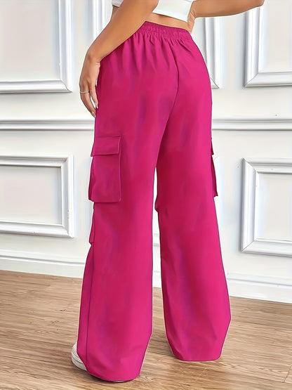 Stylish Plus Size Cargo Pants - Women&