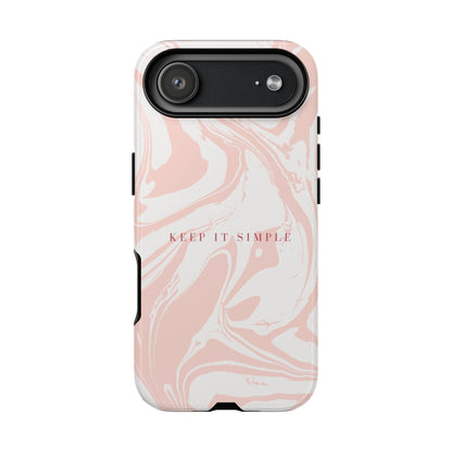 Simple Pink Marble Tough Case