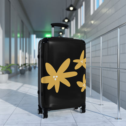 Floral Travel Suitcase - Eco-Friendly Luggage