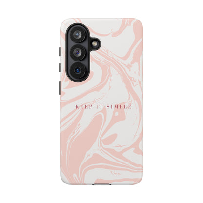 Simple Pink Marble Tough Case