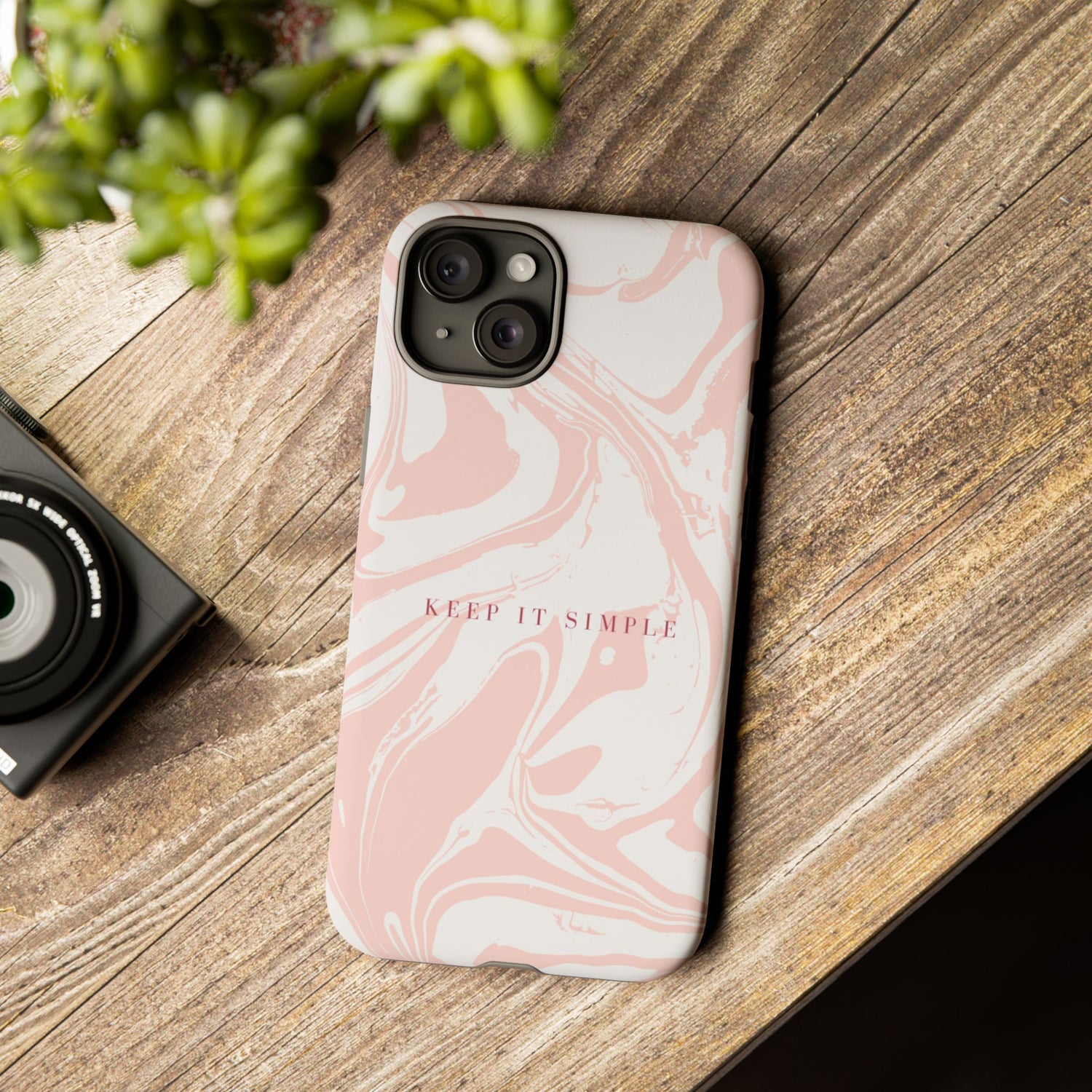 Simple Pink Marble Tough Case