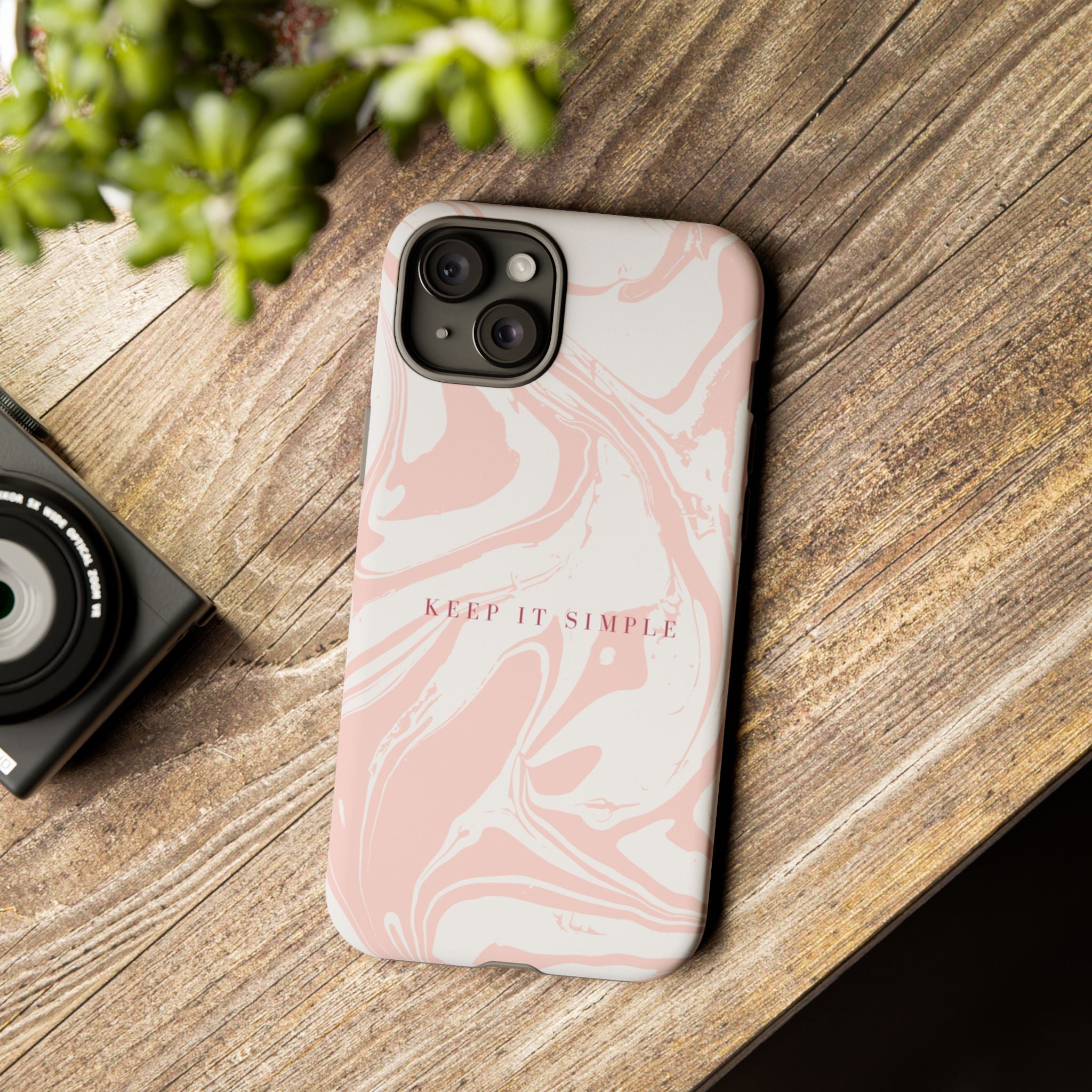 Simple Pink Marble Tough Case