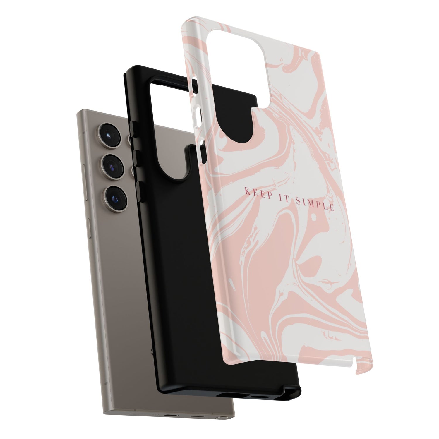 Simple Pink Marble Tough Case
