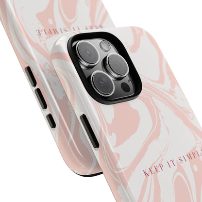 Simple Pink Marble Tough Case
