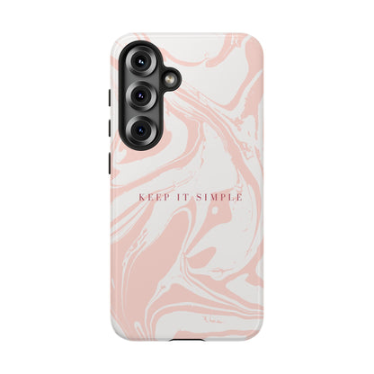 Simple Pink Marble Tough Case