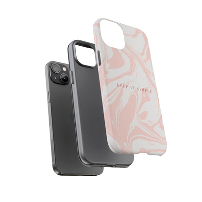 Simple Pink Marble Tough Case