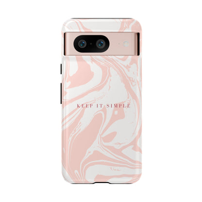 Simple Pink Marble Tough Case