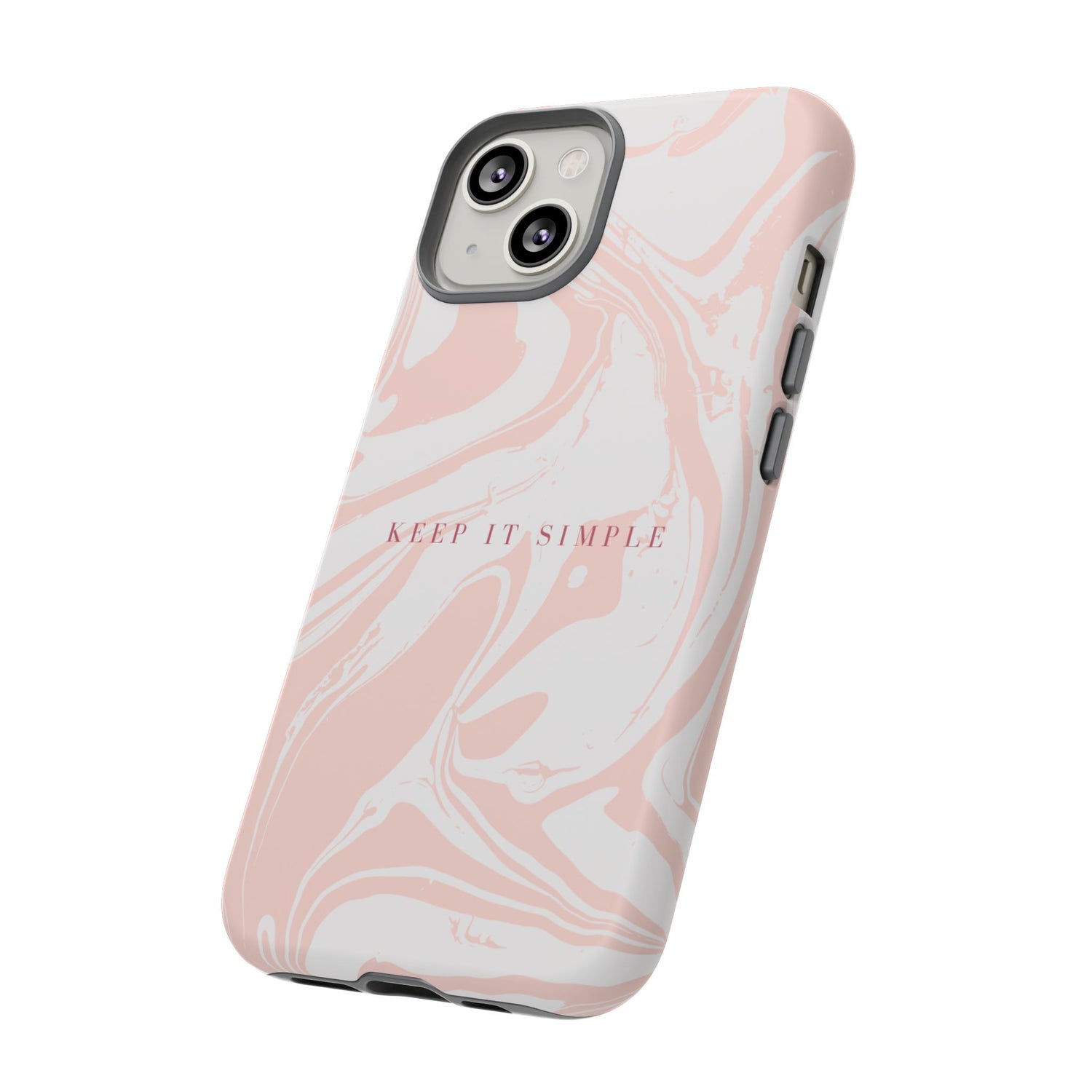 Simple Pink Marble Tough Case