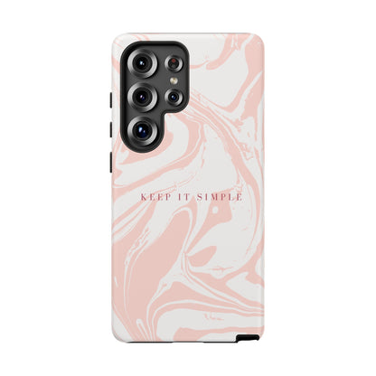 Simple Pink Marble Tough Case