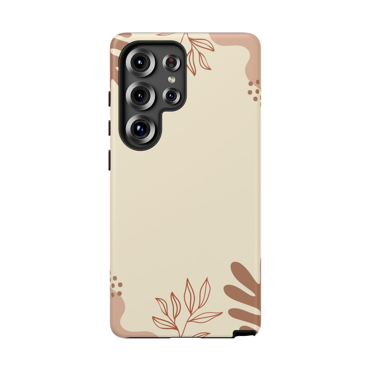 Floral Beige Tough Phone Case