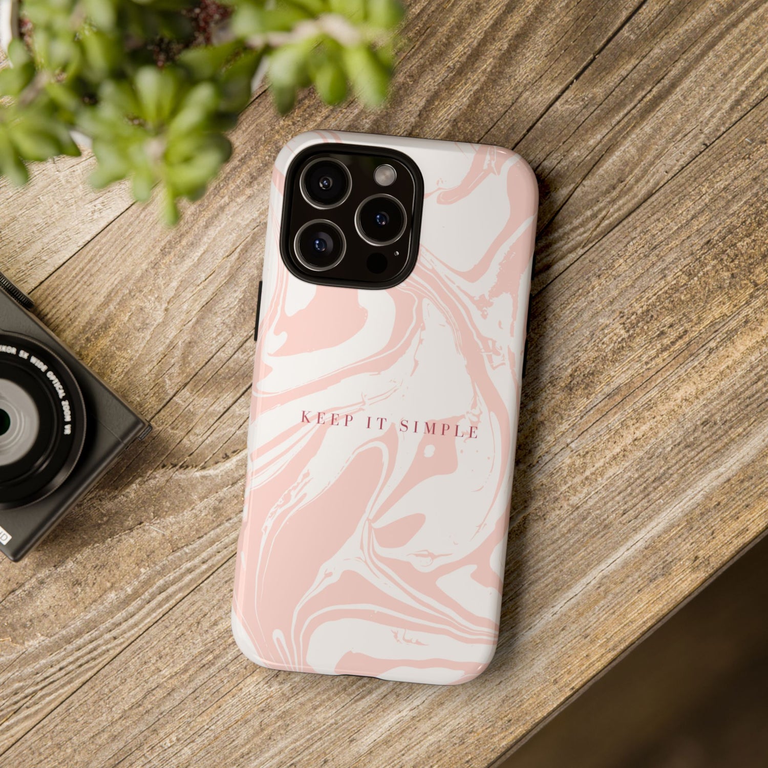 Simple Pink Marble Tough Case