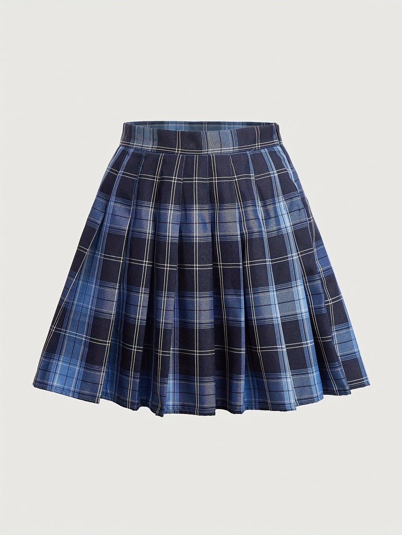 Stylish Plus Size Plaid Pleated High Waist Skirt - Plus Size Skirts for Women with Y2K Inspiration, Flattering A-Line Silhouette, and Comfortable Wear for Spring and Summer Seasons - Cute and Trendy Clothing for Curvy Ladies