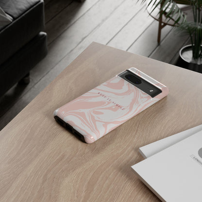 Simple Pink Marble Tough Case