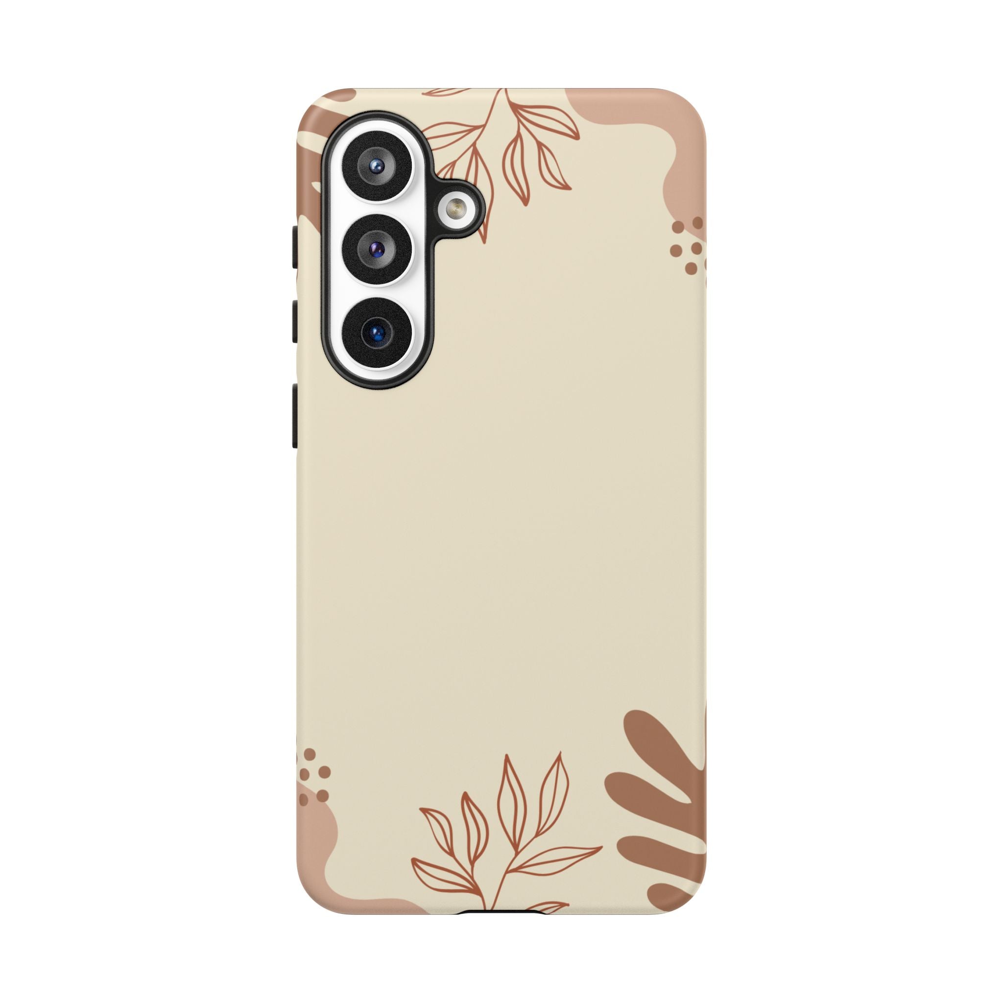 Floral Beige Tough Phone Case