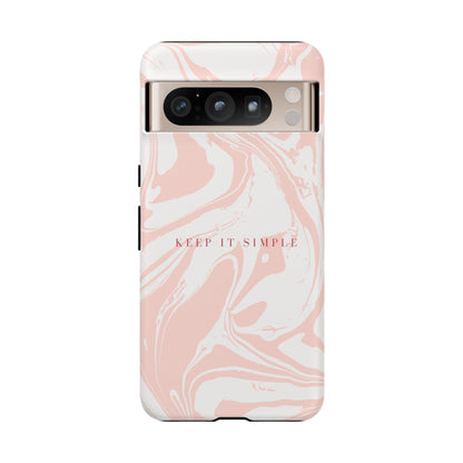 Simple Pink Marble Tough Case