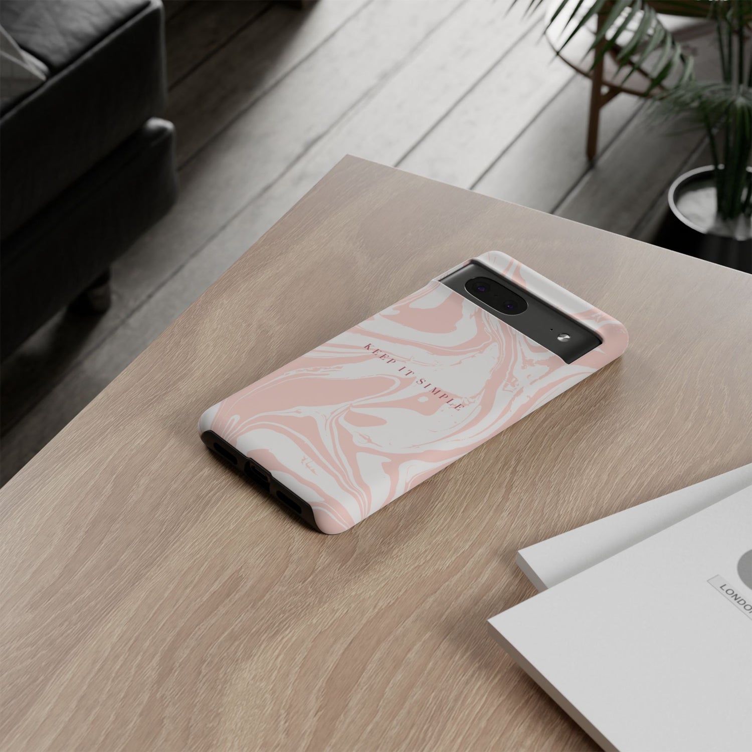 Simple Pink Marble Tough Case