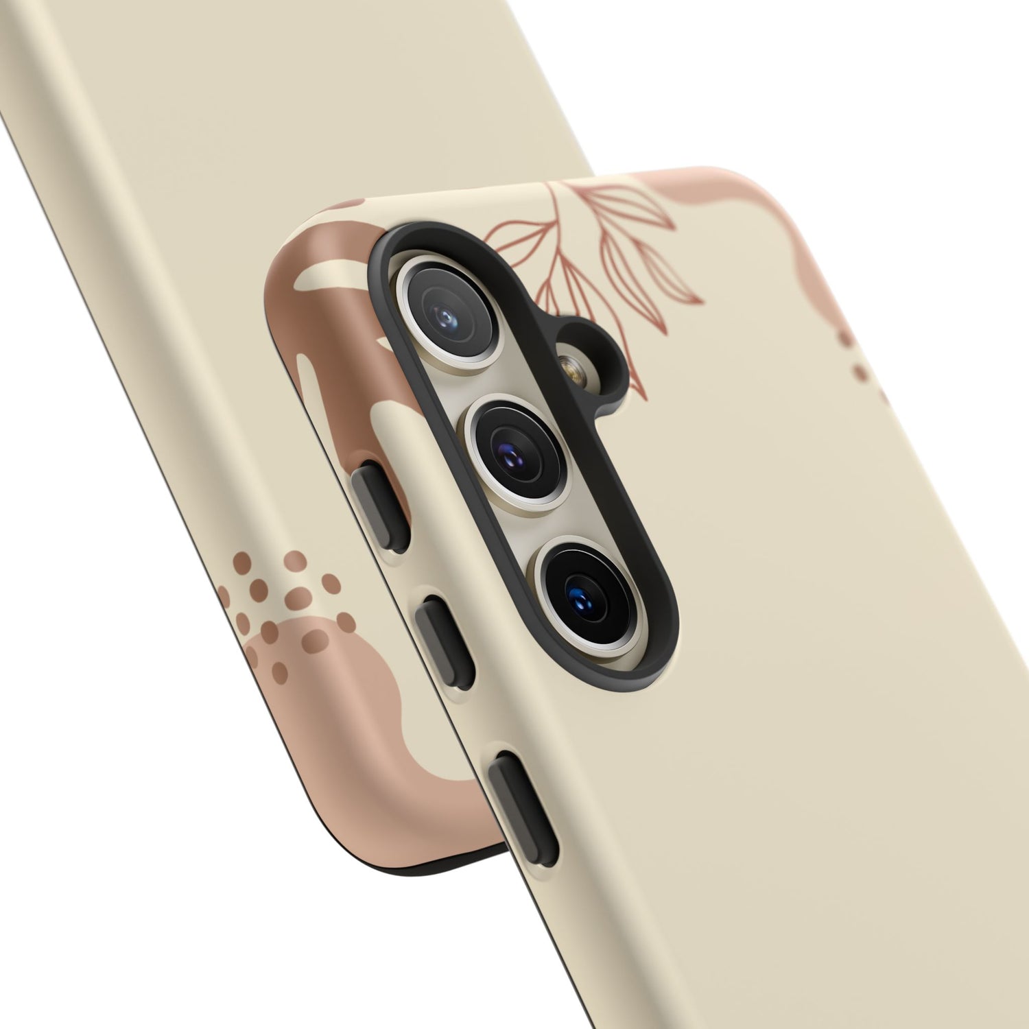 Floral Beige Tough Phone Case