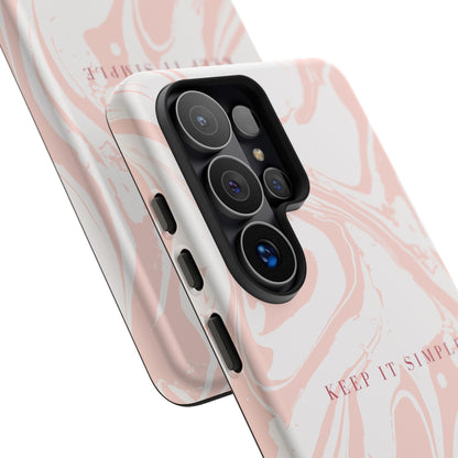 Simple Pink Marble Tough Case