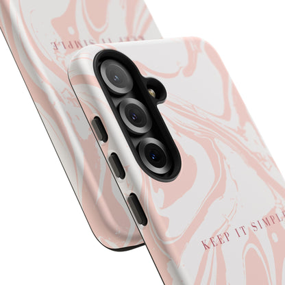 Simple Pink Marble Tough Case