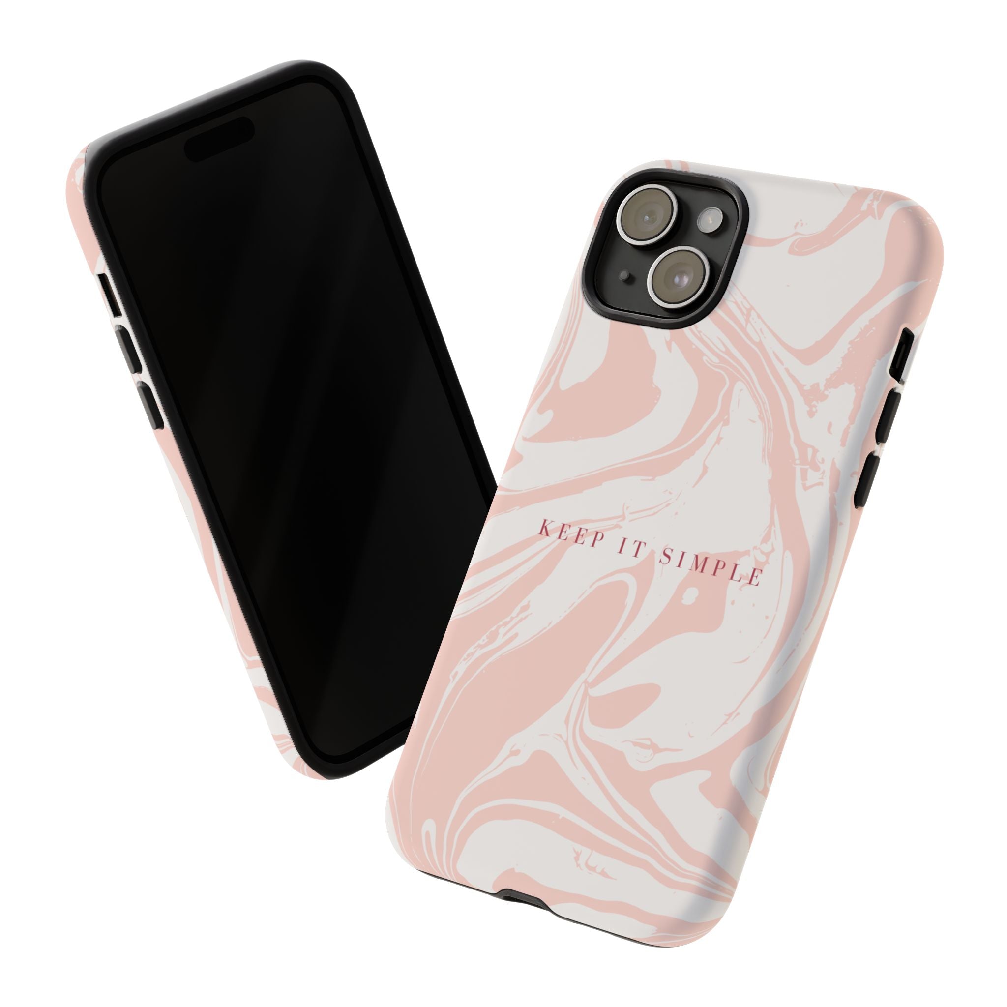 Simple Pink Marble Tough Case