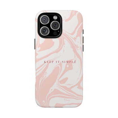 Simple Pink Marble Tough Case