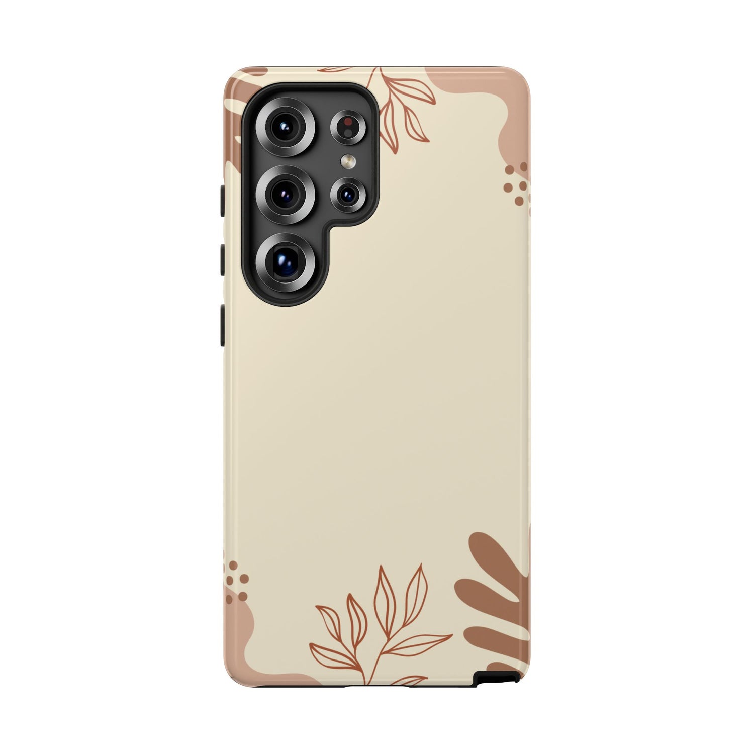 Floral Beige Tough Phone Case