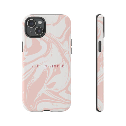 Simple Pink Marble Tough Case