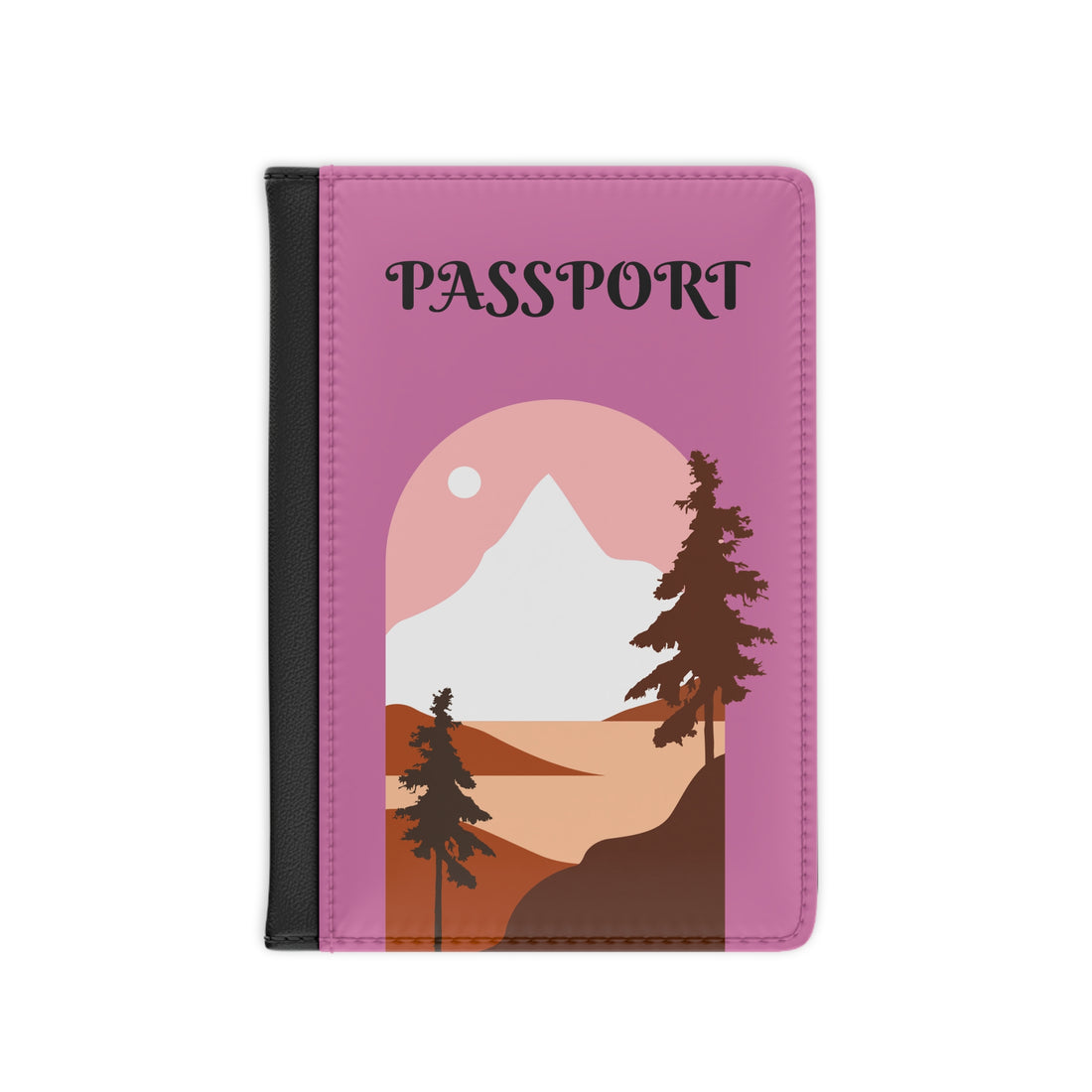 Stylish Passport Cover with Mountain Design