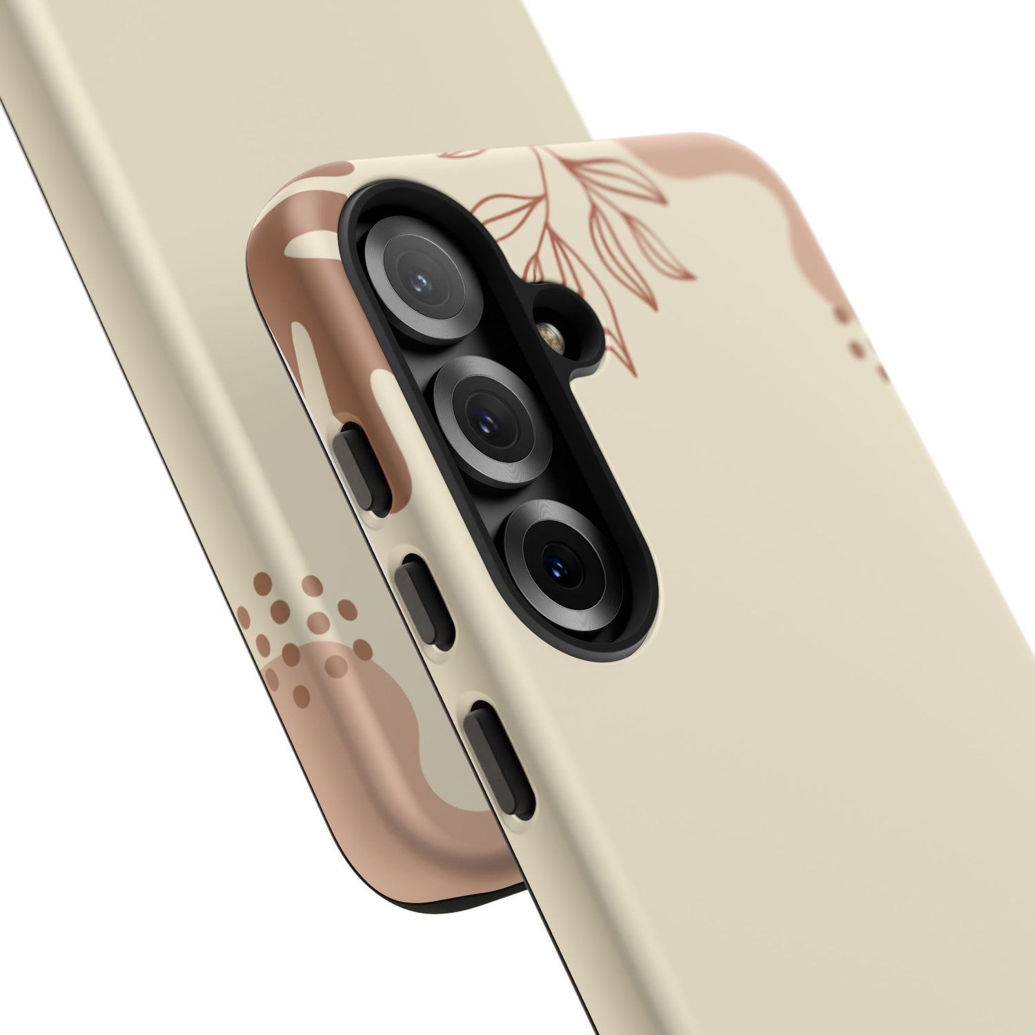 Floral Beige Tough Phone Case