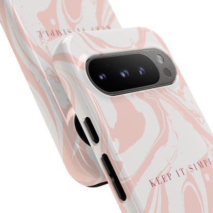 Simple Pink Marble Tough Case