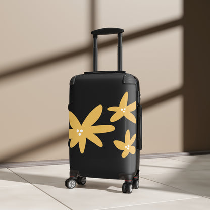 Floral Travel Suitcase - Eco-Friendly Luggage