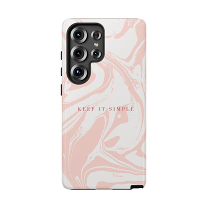 Simple Pink Marble Tough Case