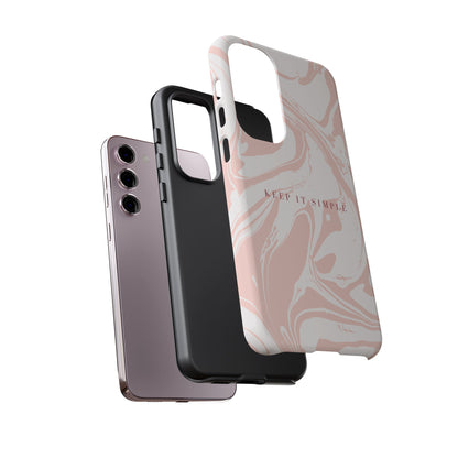 Simple Pink Marble Tough Case