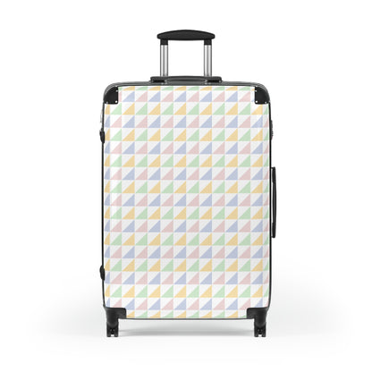 Geometric Pattern Suitcase