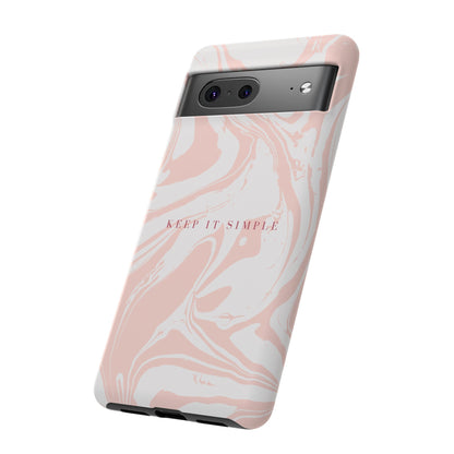 Simple Pink Marble Tough Case