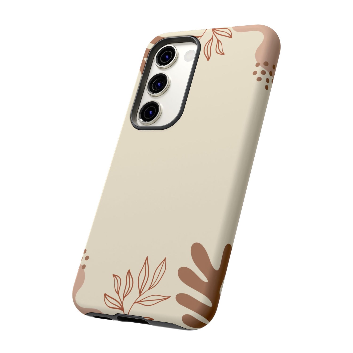 Floral Beige Tough Phone Case