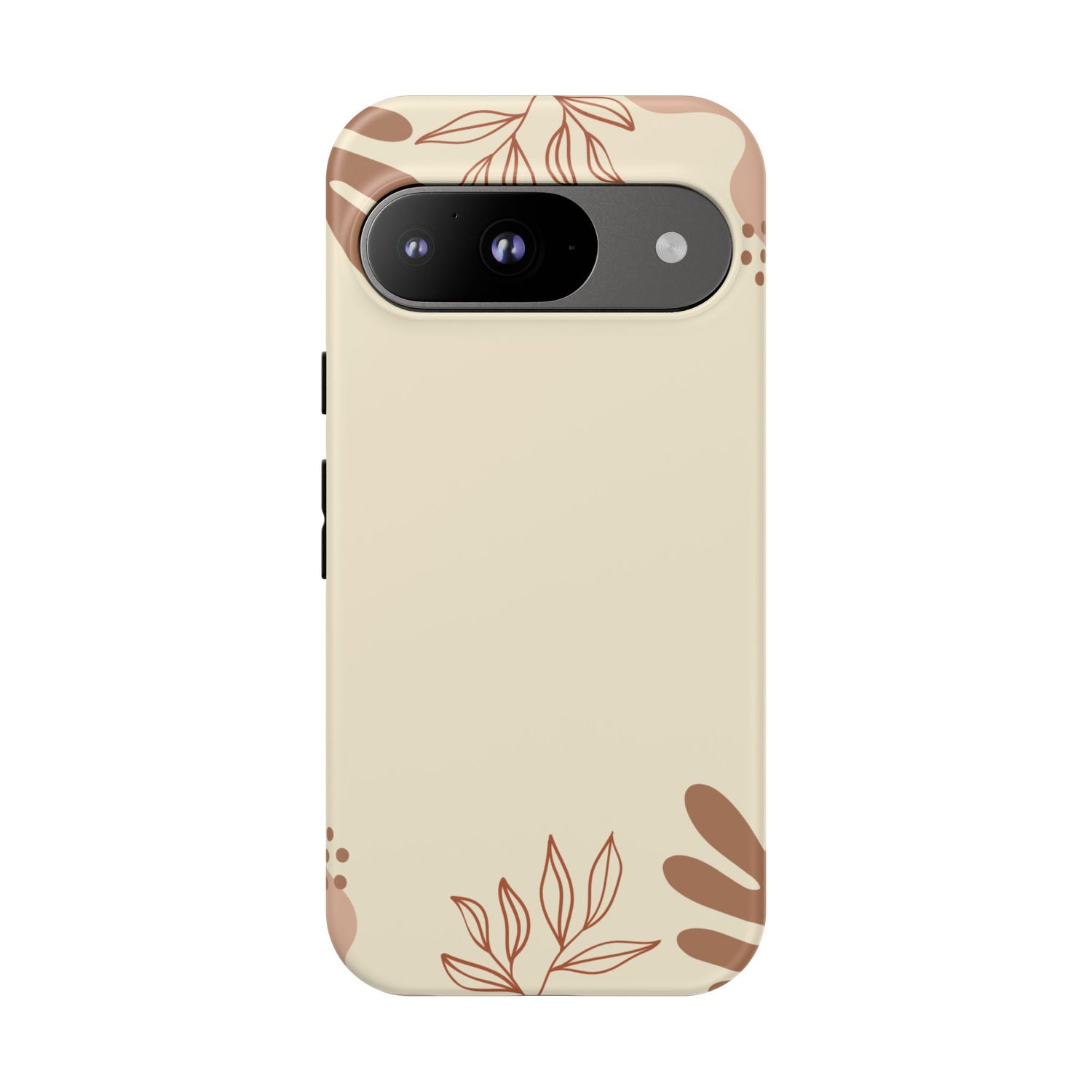 Floral Beige Tough Phone Case